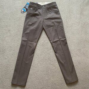 KUHL The Law Jean 30x34 Tapered Vintage Patina Dye Stretch Walnut Beige NWT